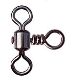 Фото вертлюг тройной 90 град. cross-line crane swivel, цвет black nikel, размер 5, (50шт.)