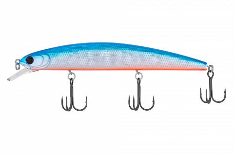 Фото воблер kyoda vision minnow-130sp, длина 130 мм, вес 21  гр, цвет p2471 заглубление 0 - 2 м.