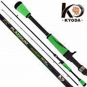 Фото спиннинг kyoda "platinum" кастинговый, длина 2,15 м, тест 10-30 гр, carbon, штекер
