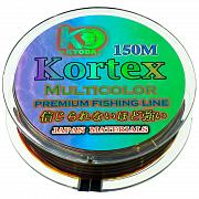 Фото kortex multycolor d-0,18 мм, l-150 м,  разноцветная, разрывная нагрузка 4,06 кг (6 шт/упак)