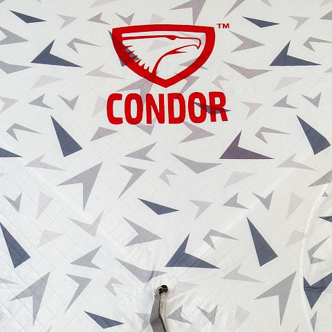 Фото палатка куб "condor" зимняя утепленная 6 сторон, 3,6 х 3,2 х 2,2  белый камуфляж