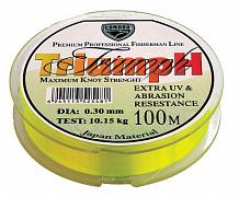 Фото triumph d-0,22 мм, l-100 м,  разрывная нагрузка 5,85 кг, fluo (10 шт)