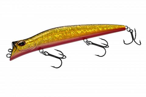 Фото воблер kyoda pocky minnow-130f, длина 130 мм, вес 17,5  гр, цвет p1040 заглубление 0,1 - 0,2 м.