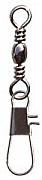 Фото вертлюг с карабином barrel swivel with interlock snap, цвет black nikel, размер 02 (100шт.)