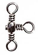 Фото вертлюг тройной 90 град. rarrel cross-line swivel, цвет black nikel, размер 10, (100шт.)