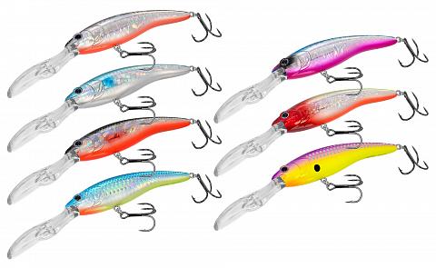 Фото воблер kyoda marqiz minnow-90f, длина 9,0 см, вес 14,0 гр, цвет p2316, заглубление 5,0-7,0 м