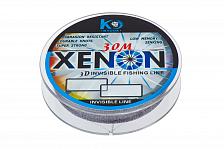 Фото леска kyoda xenon 3d, d - 0,105 мм, длина 30 м, разрывная нагрузка 1,20 кг (10 шт/упак)