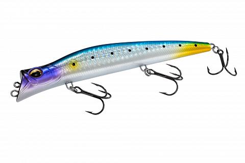 Фото воблер kyoda pocky minnow-130f, длина 130 мм, вес 17,5  гр, цвет p94-1 заглубление 0,1 - 0,2 м.