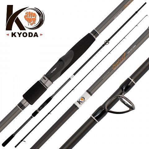 Фото спиннинг kyoda solist, длина 2,44 м, тест 10-42 гр, штекер
