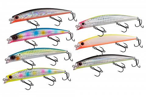 Фото воблер kyoda veron minnow-120f, длина 120 мм, вес 17  гр, цвет p2208, заглубление 0,1-0,6 м