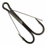 Фото крючок-двойник незацепляйка condor weedless double hook №1/0 bn (50 шт./упак)