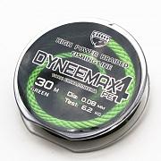 Фото dyneemax 4 d-0,08 мм, l-30 м, цвет зеленый, разрывная нагрузка 6,20 кг